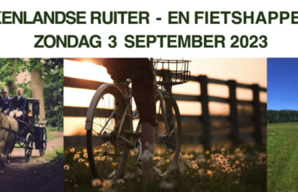 3 september 2023
Happening voor ruiters, koetsen en fietsers